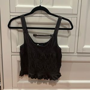American Eagle Dark Gray Crop Top